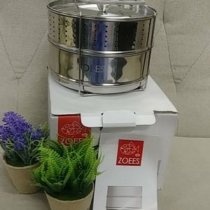 Stainless steel pressure cooker insert steamer and